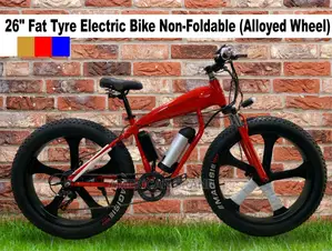 26" Fat Tyre Electric Bike Non-Foldable (Alloyed Wheel)