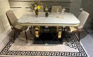 Luxurious Marble Top Dining Table