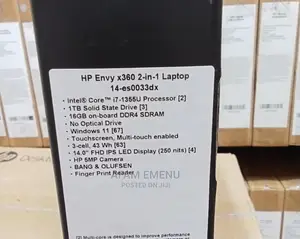 New Laptop HP Envy X360 16GB Intel Core I7 SSD 1T