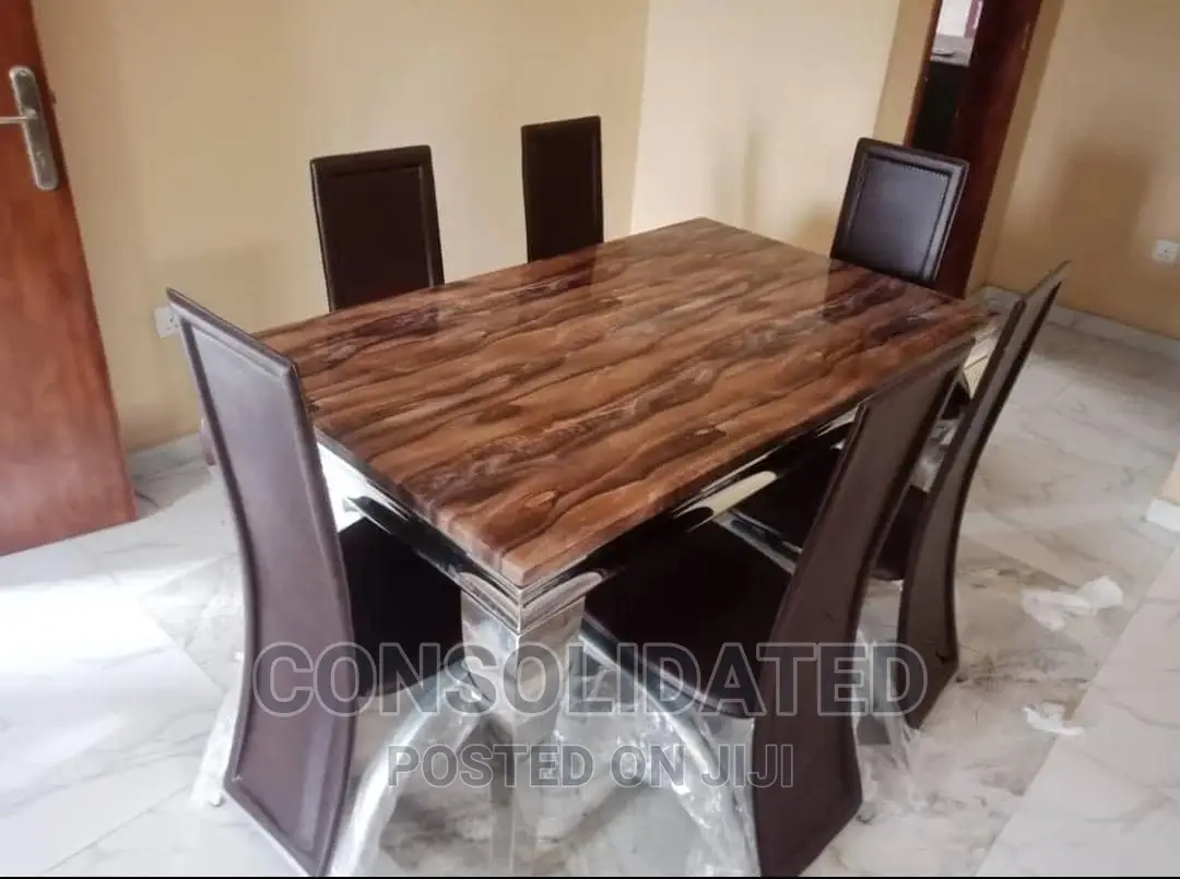 Marble Dining Set by 6