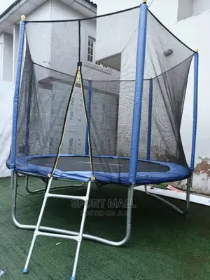 8ft Trampoline With Net and Ladder