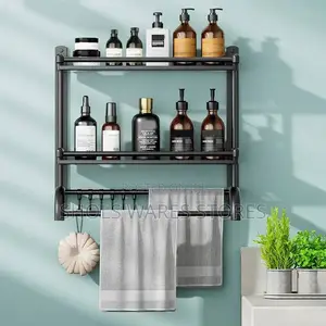 2 Tier Bathroom Wall Mounting Rack