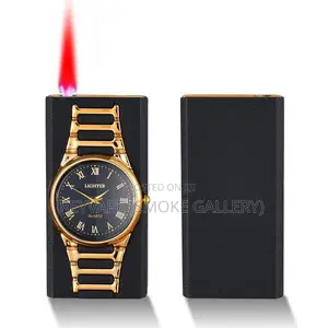 Clock Lighter- Gold-Black