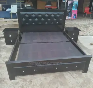 Quality Wooden 5by6 Bed Frame With Two Bed Sides.