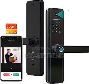 Tuya Wifi Smart Door Lock With Biometric Camera, Fingerprint