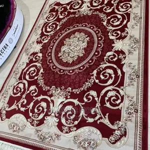 Wine Color Arabian Center Rug