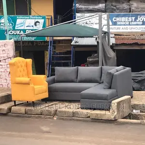 Classic L Shape Sofa With One Accent Single
