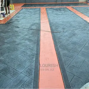 Black Stamped Concrete