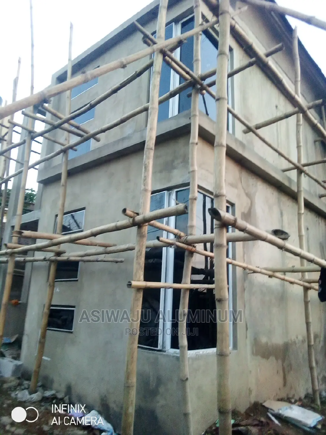 Aluminum Transom Frameless Windows Installation 