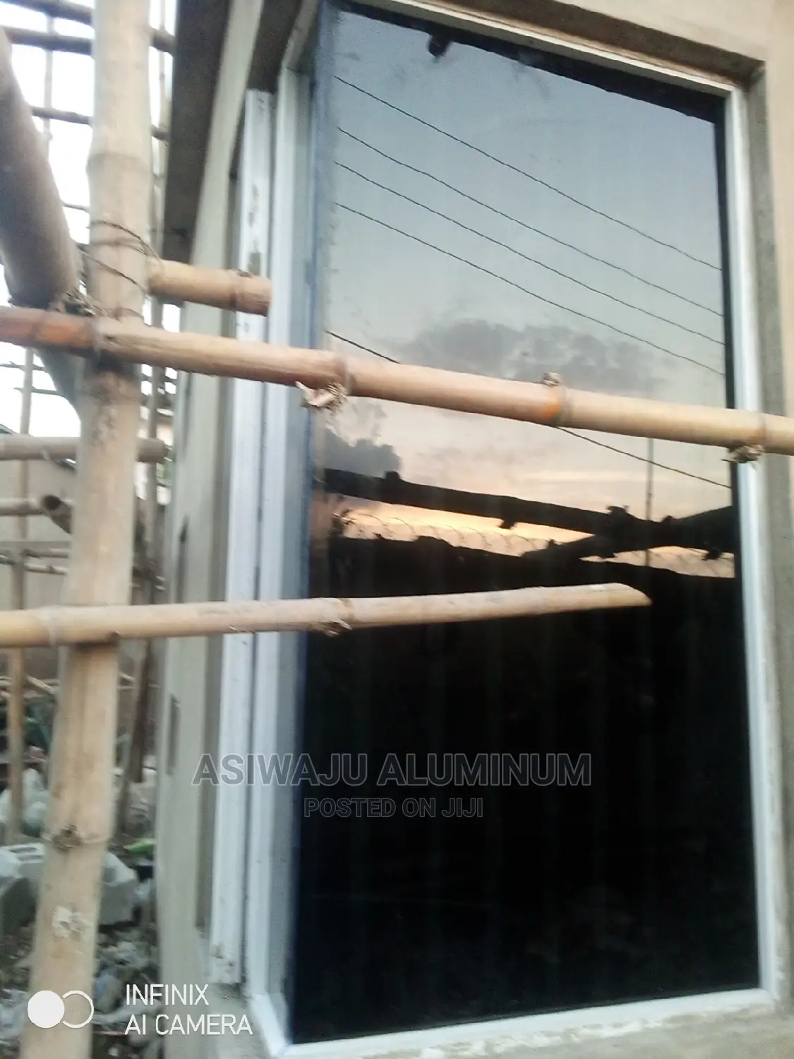 Aluminum Transom Frameless Windows Installation 