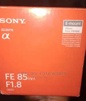Sony Fe 85mm F1.8 Lens