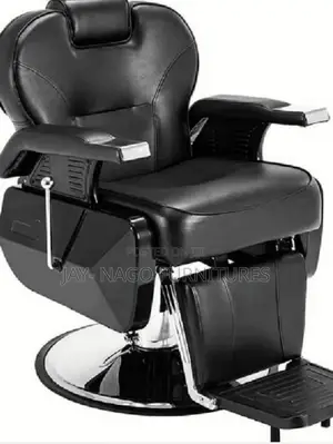 Exclusive High Foam Leather Barbing Chair With Footrest