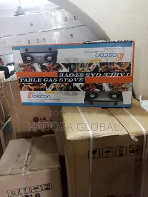Boscon 2 Burner Stainless Steel Table Top Gas Cooker