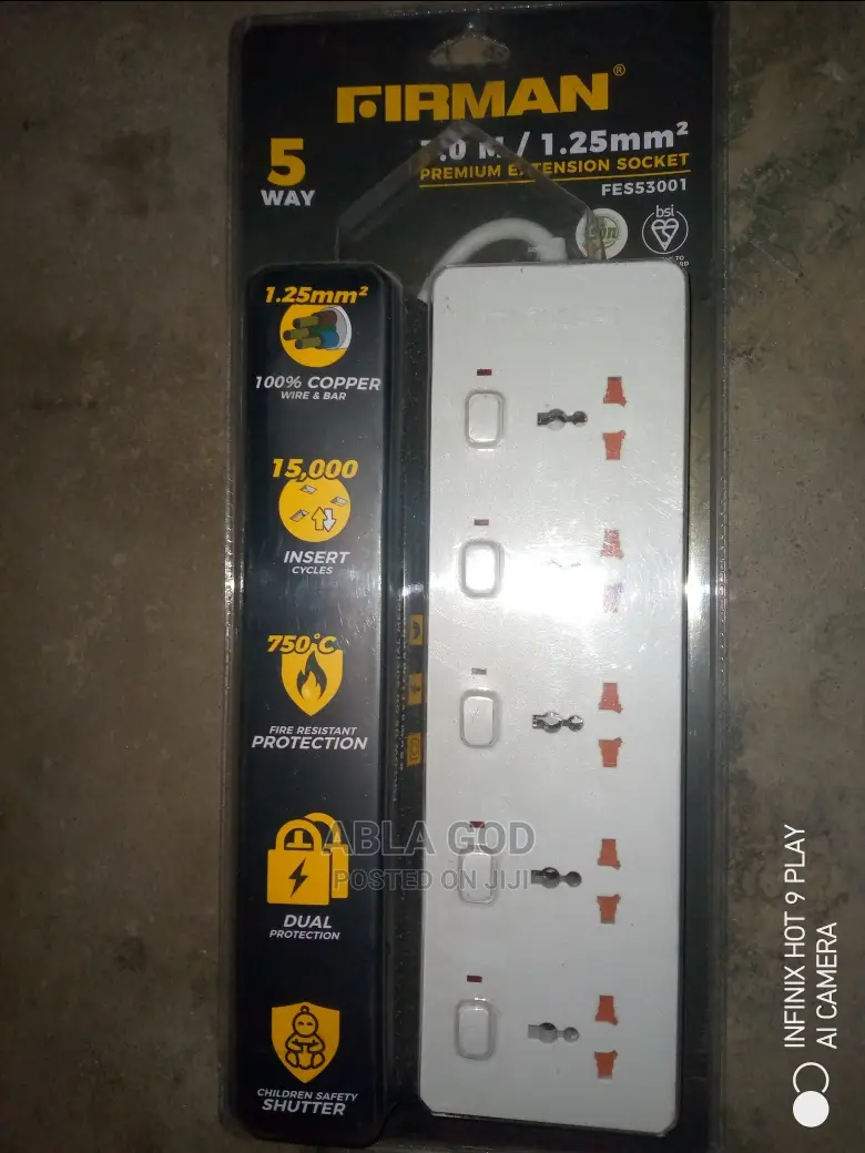 FIRMAN 5ways Extension Socket