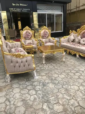 Luxury 8 Seater Living Room Fabric Sofa Chair.