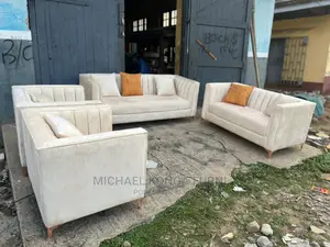 Classic 7 Seater Living Room Fabric Made Sofa Chair.