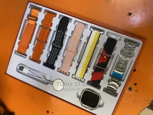 Ultra 8 Smartwatch With 7 Premium Straps