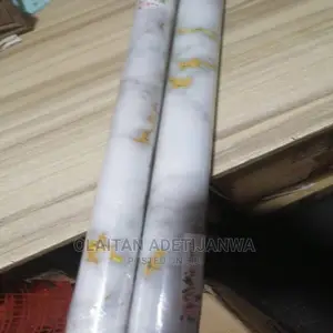 3sqm White and Gold Self Adhesive Waterproof Wallpaper