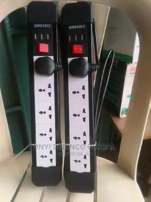 Euro Gold 5 Way Electrical SOCKET Extention Box