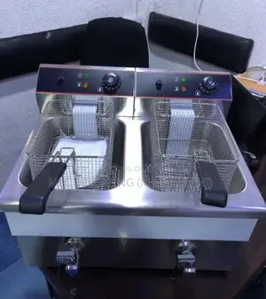 12l X2 Table Top Deep Fryer With Dispense Taps / 2 Baskets