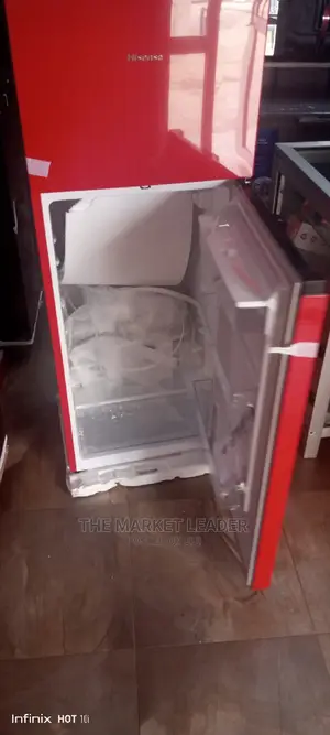 Hisense Double Refrigerator With Water Dispenser Red Color
