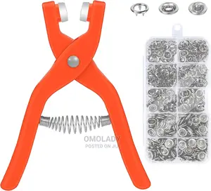 Buttons Set With Hand Pressure Pliers Tool