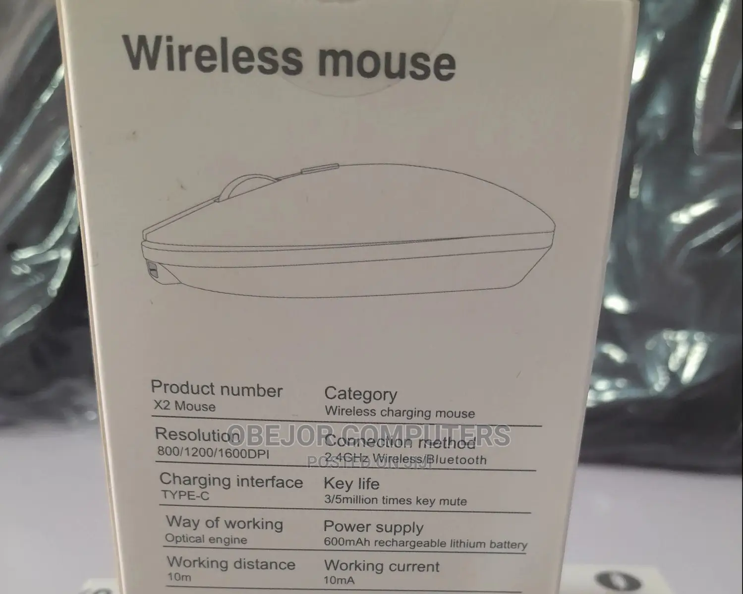 X2 Wireless Bluetooth Mouse