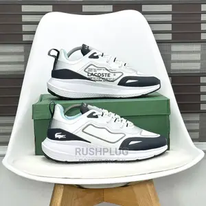 New Lacoste Textile Active “White/Dark Blue” Sneakers