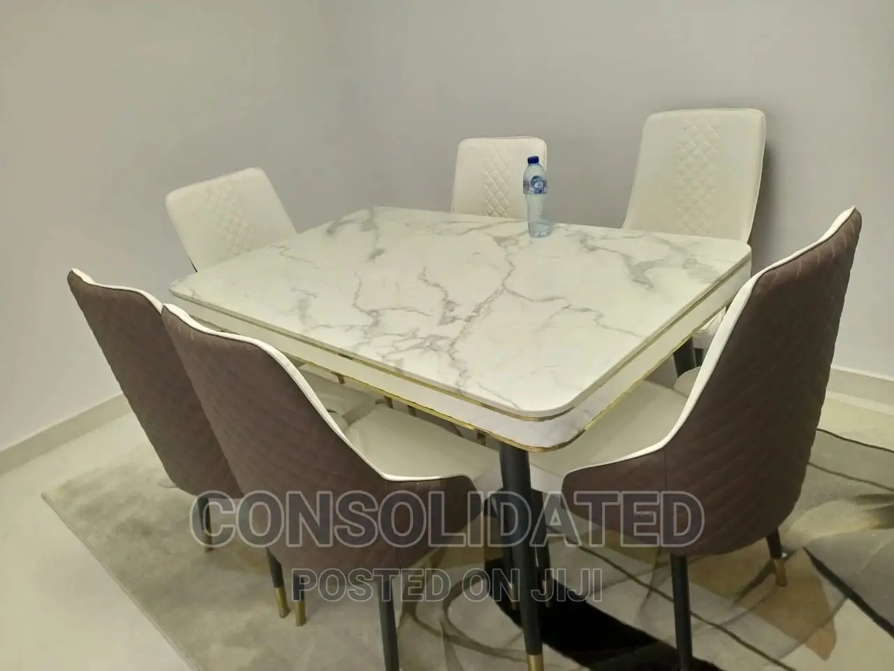 Marble Dining Set by 6 Chairs