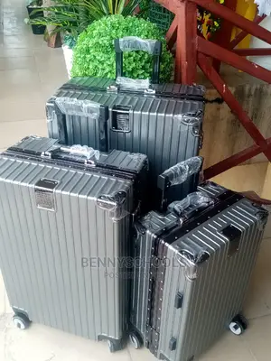 Set of 3 Aluminum Traveling Luggage Boxes
