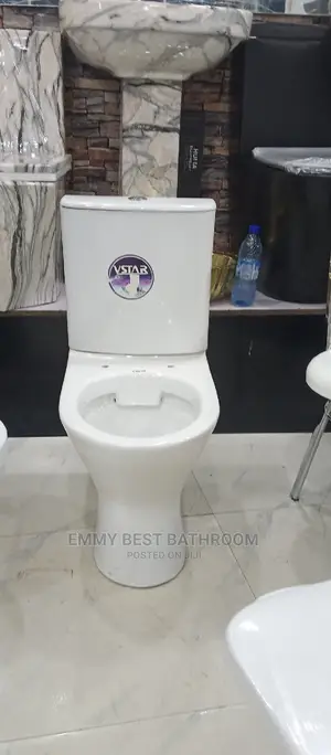Round Shape WC Set With the Wash Hand Basin