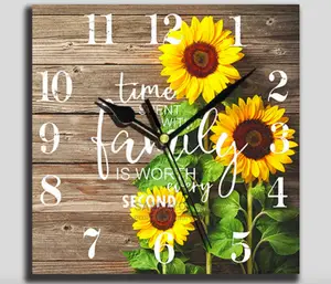 Retro Wooden Wall Clock - 25cm