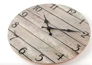 Wooden Wall Clock - 25cm