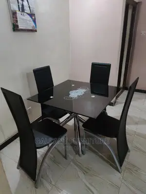 Quality Glass Dining Table by 4