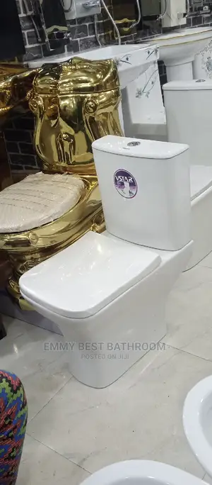 Real Square Shape WC Set With the Wash Hand Basin