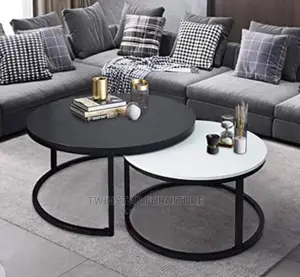 New Modern 2 in 1 Marble Top Centre Table