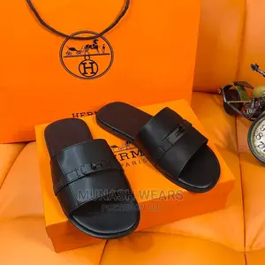 Original Hermes Leather Slipers