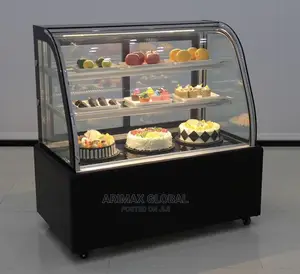 5ft Cake Display Curved Glass