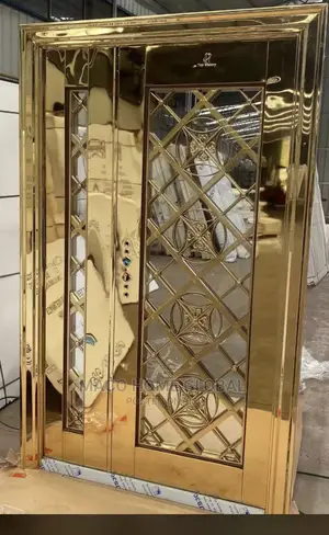 4ft by 7ft Gold Glass
