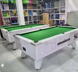 Professional White Marble And Coin Pool Table