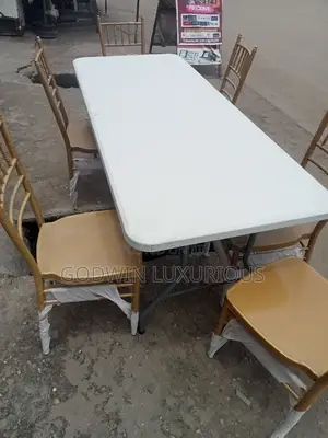 Rectangular Table and Chiavari Chairs