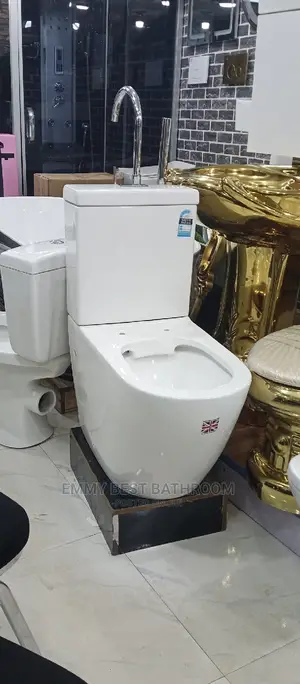 Round Executive England Wc Set With the Wash Hand Basin