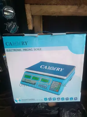 Carmmy 40kg Rechargeable Digital Scale + Led Light - Blue