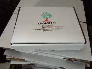 White Self Lock Corrugated Carton Box With Your Logo.