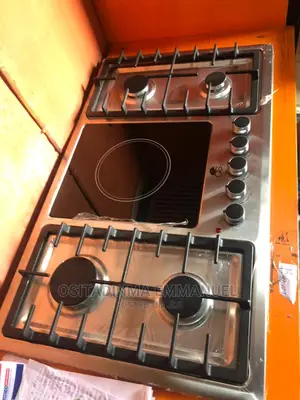G S Inbuilt Gas Cooker 5 Burner With 1 Electric Stainless