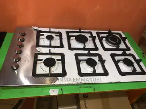G S Inbuilt Gas Cooker 6 Burner Stainless