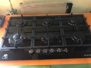 G S Inbuilt Gas Cooker 6 Burner All Gas Glass