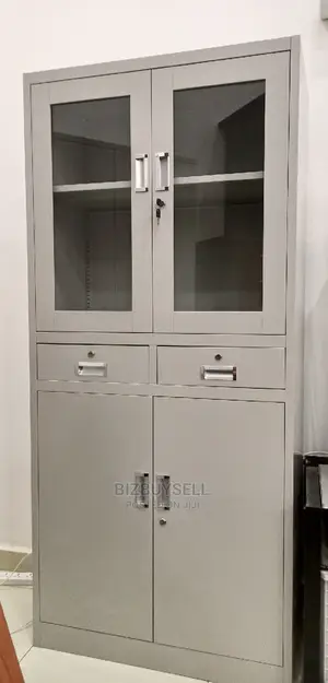 Office Full Height File Cabinet (With Glass)