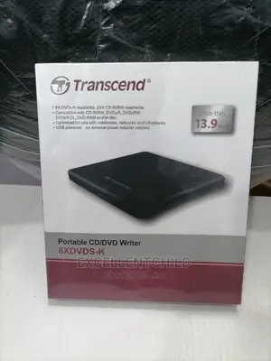 Transcend Portable CD/DVD Writer (8xdvds-K)
