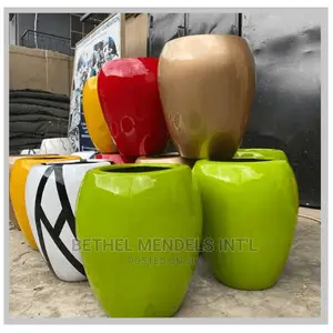 40cm Apple Fiberglass Flower Pots/Planter at Wholesale Price